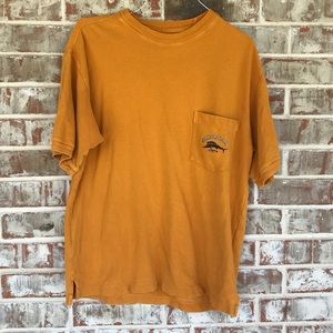 Tommy Bahama Retro Mustard Vacay Relax Pocket Tee